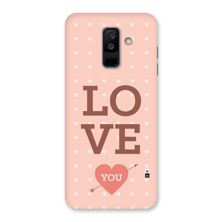 Love You Hearts Back Case for Galaxy A6 Plus