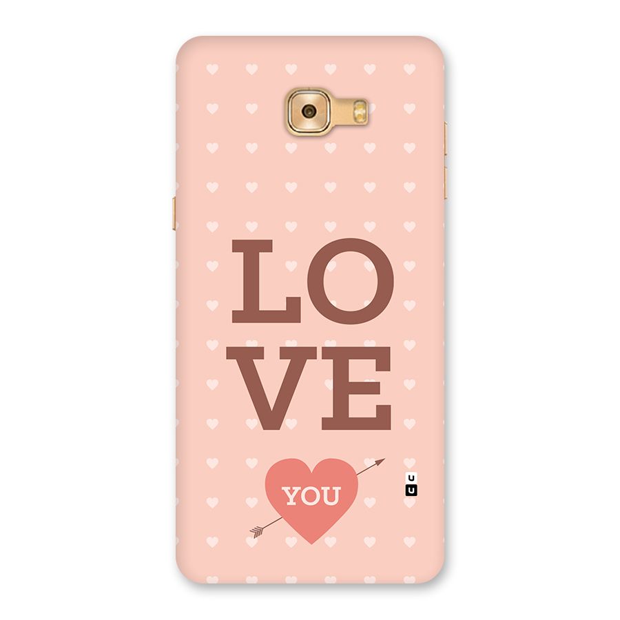 Love You Hearts Back Case for Galaxy C9 Pro