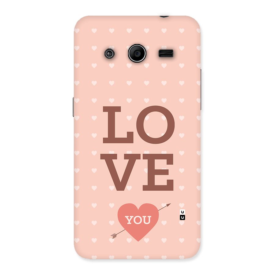 Love You Hearts Back Case for Galaxy Core 2