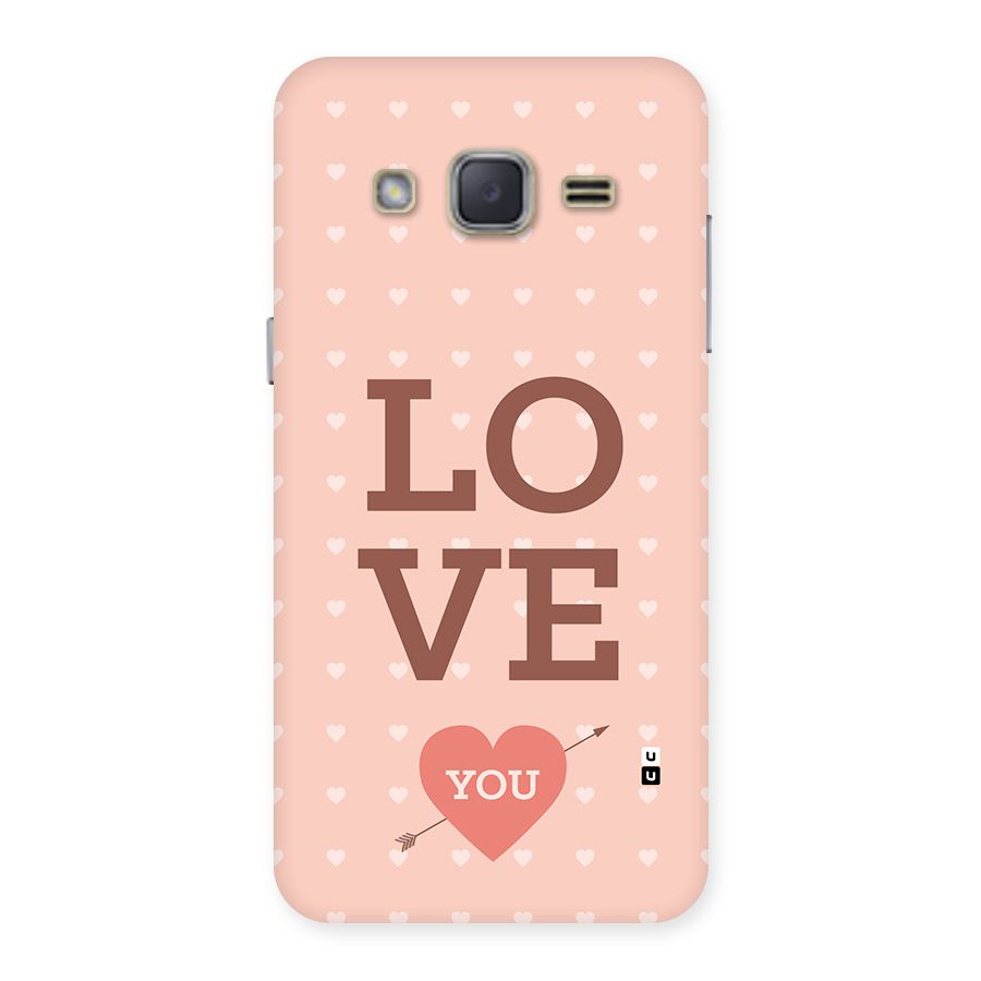 Love You Hearts Back Case for Galaxy J2
