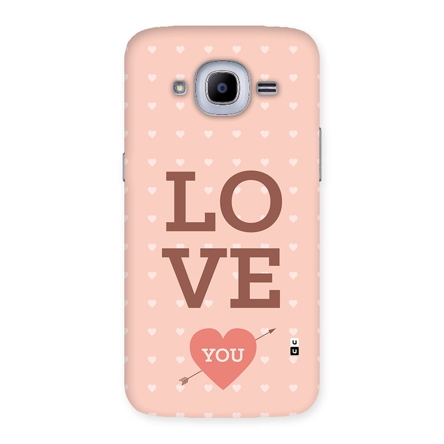 Love You Hearts Back Case for Galaxy J2 2016