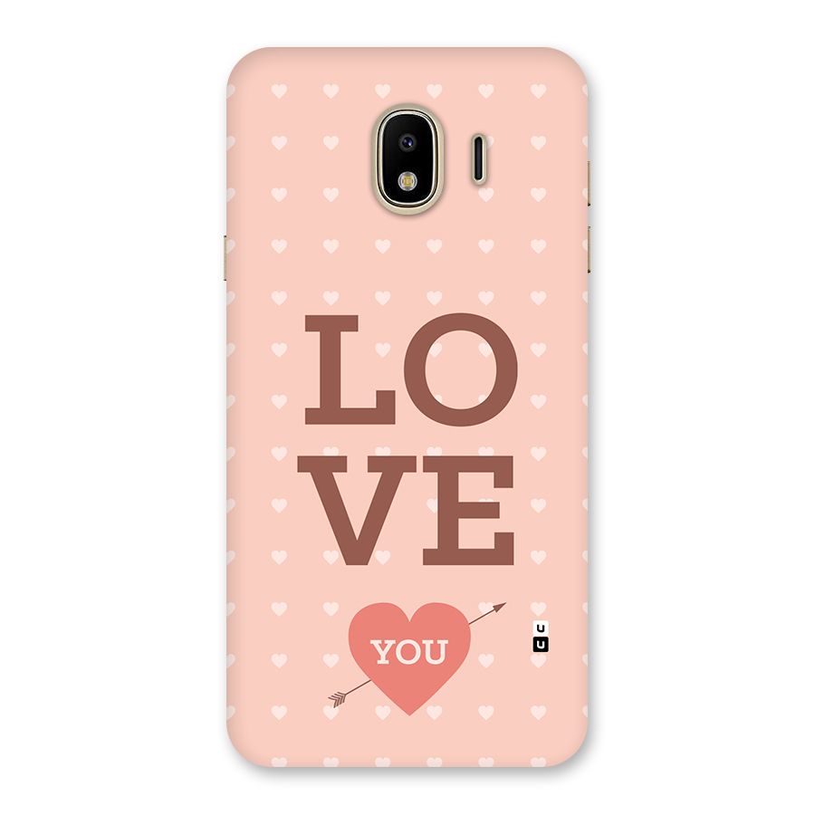 Love You Hearts Back Case for Galaxy J4