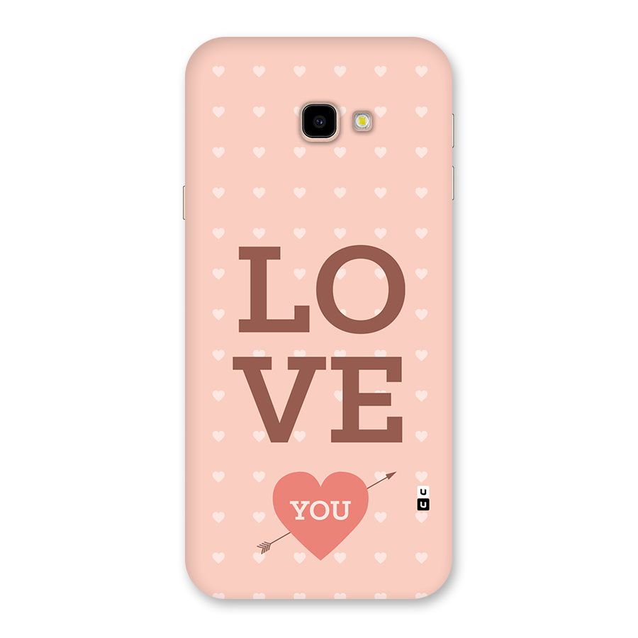 Love You Hearts Back Case for Galaxy J4 Plus