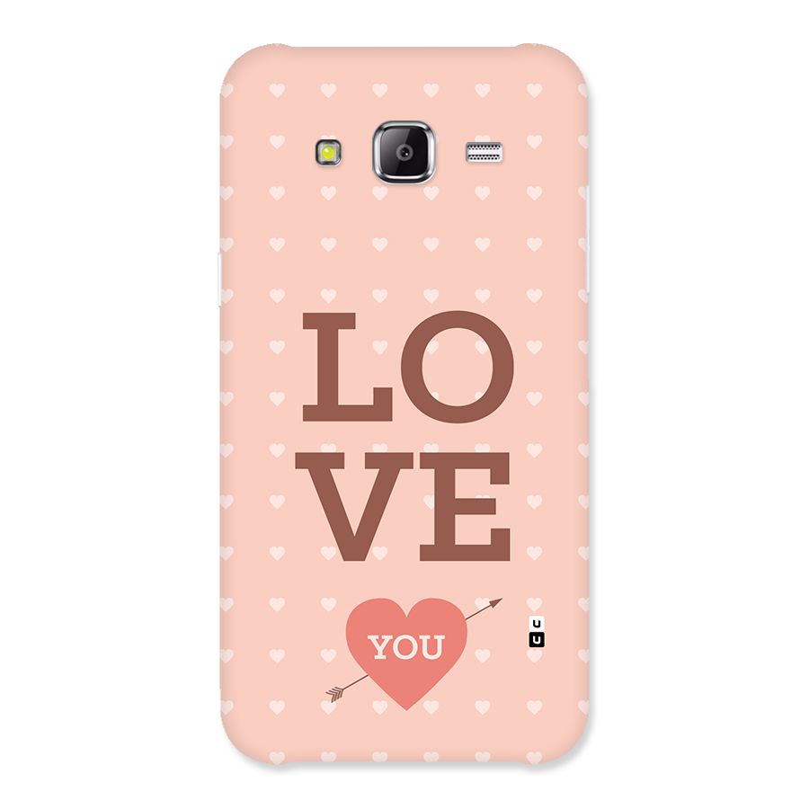 Love You Hearts Back Case for Galaxy J5