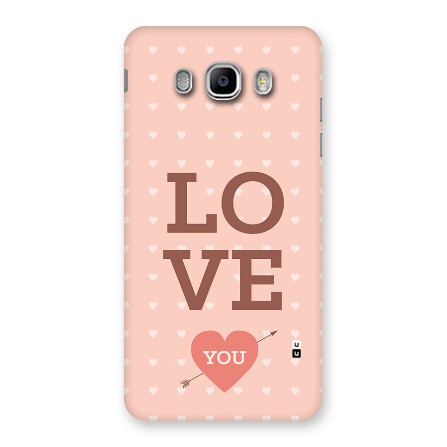 Love You Hearts Back Case for Galaxy J5 2016