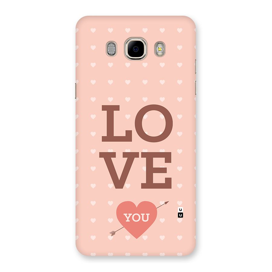 Love You Hearts Back Case for Galaxy J7 2016