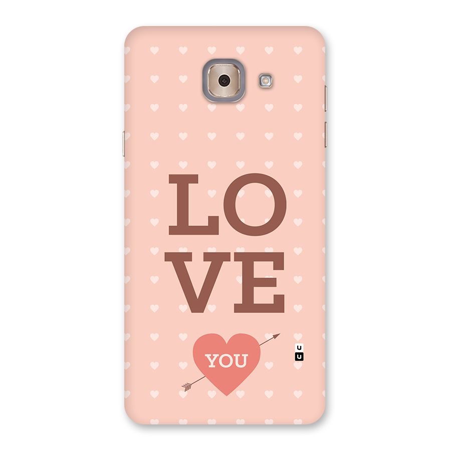 Love You Hearts Back Case for Galaxy J7 Max