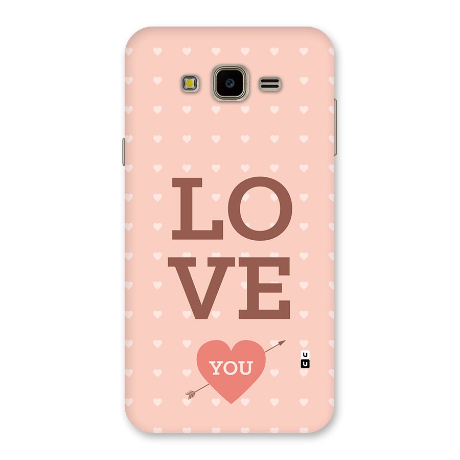 Love You Hearts Back Case for Galaxy J7 Nxt