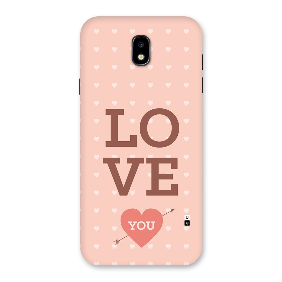 Love You Hearts Back Case for Galaxy J7 Pro