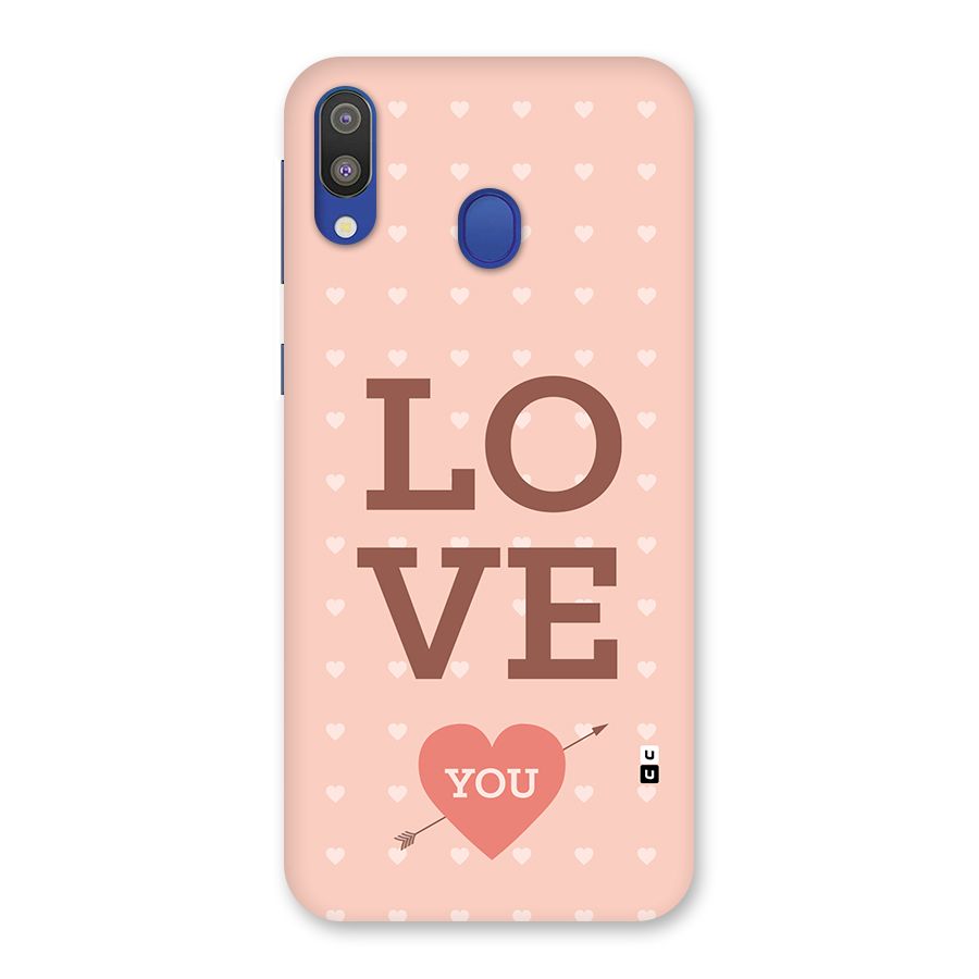 Love You Hearts Back Case for Galaxy M20
