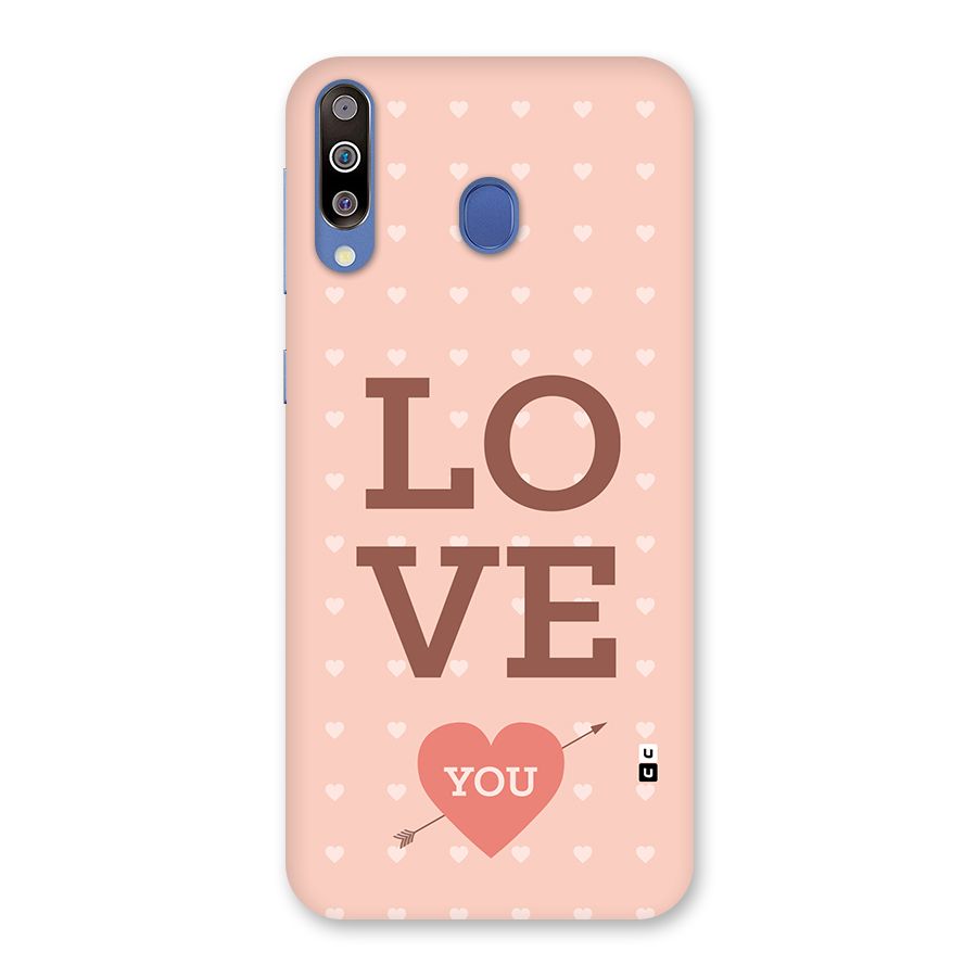 Love You Hearts Back Case for Galaxy M30