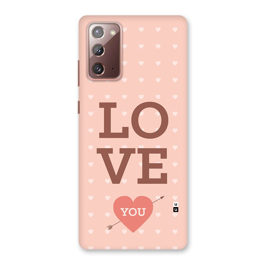Love You Hearts Back Case for Galaxy Note 20