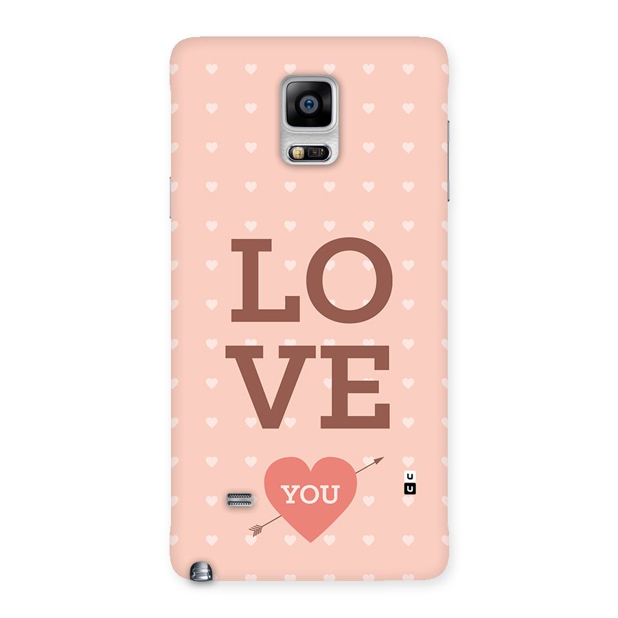 Love You Hearts Back Case for Galaxy Note 4