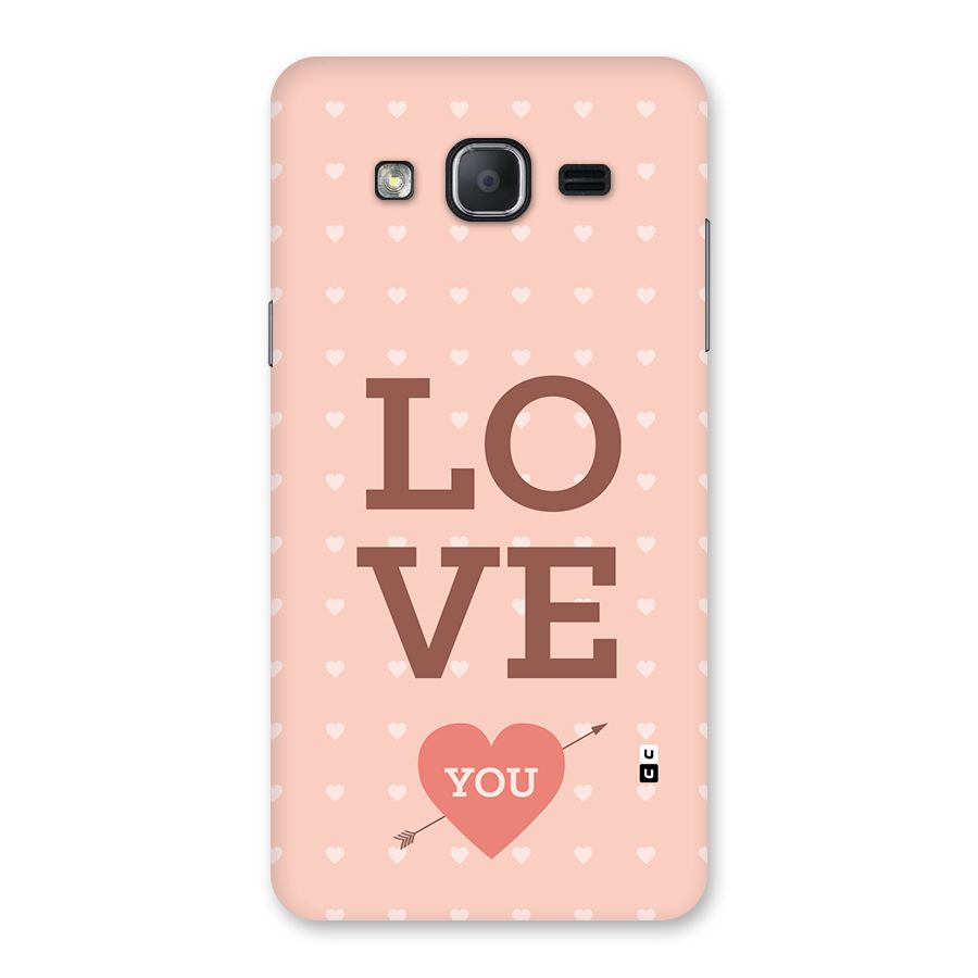 Love You Hearts Back Case for Galaxy On7 2015
