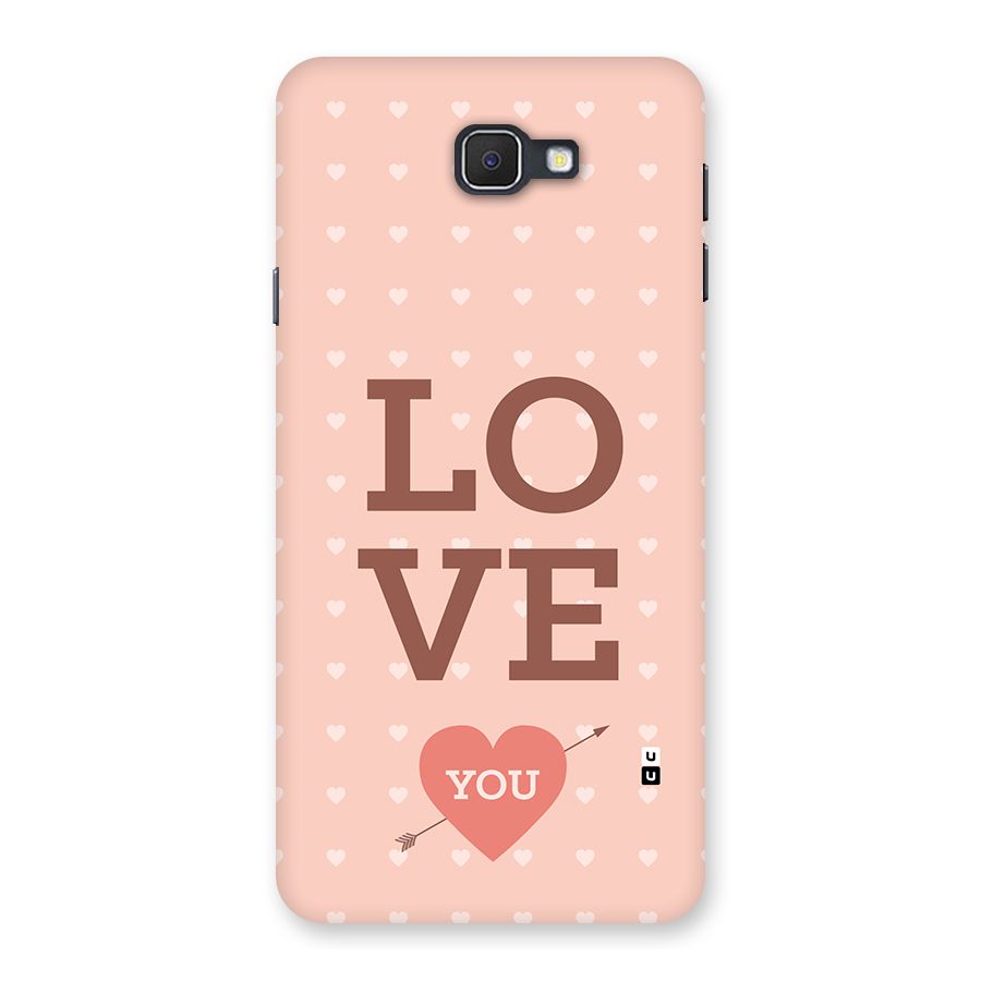 Love You Hearts Back Case for Galaxy On7 2016