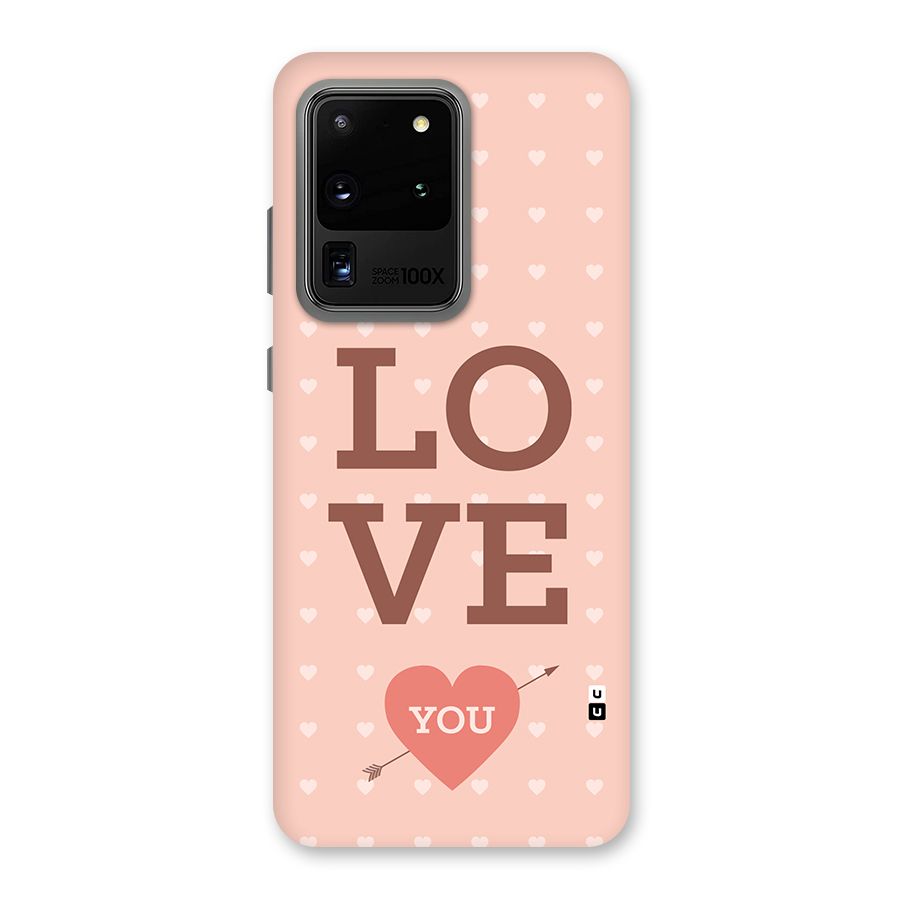 Love You Hearts Back Case for Galaxy S20 Ultra