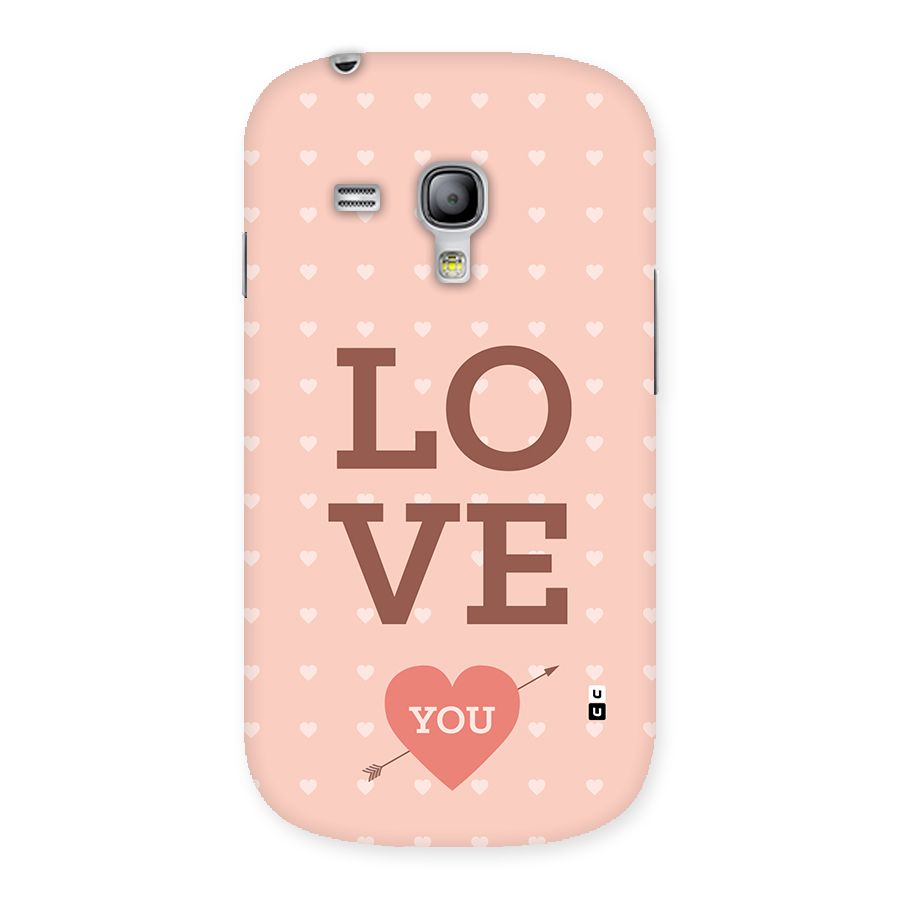 Love You Hearts Back Case for Galaxy S3 Mini