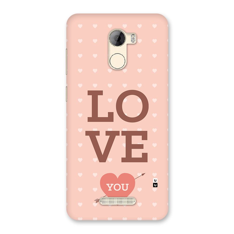 Love You Hearts Back Case for Gionee A1 LIte