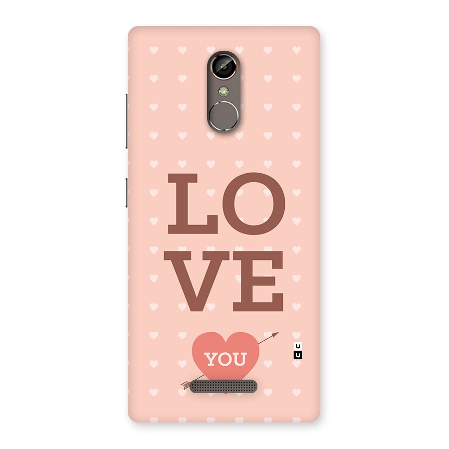 Love You Hearts Back Case for Gionee S6s