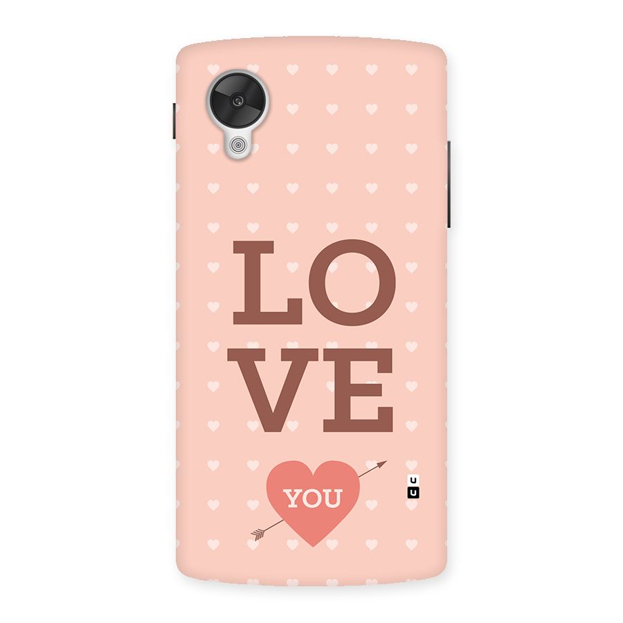 Love You Hearts Back Case for Google Nexus 5