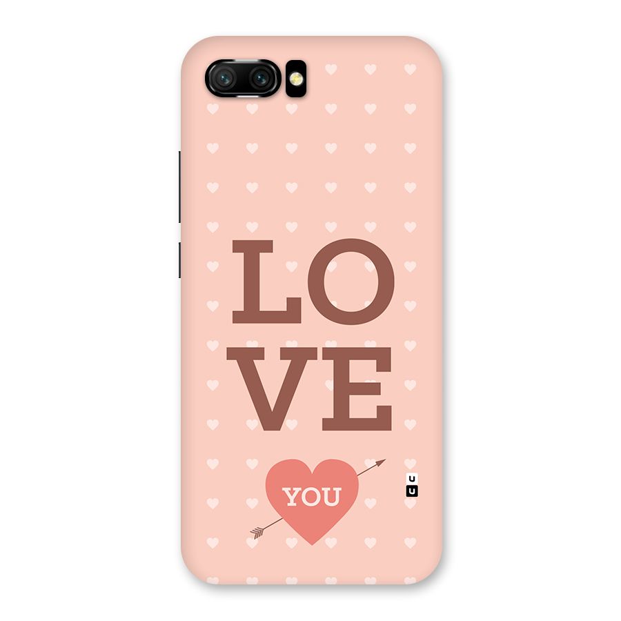 Love You Hearts Back Case for Honor 10