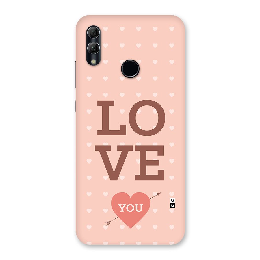 Love You Hearts Back Case for Honor 10 Lite