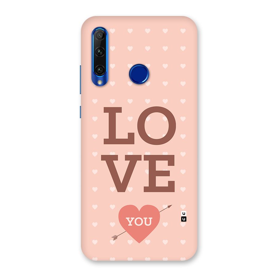Love You Hearts Back Case for Honor 20i