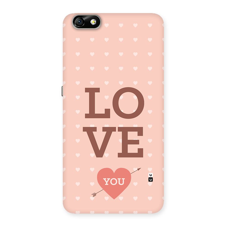 Love You Hearts Back Case for Honor 4X