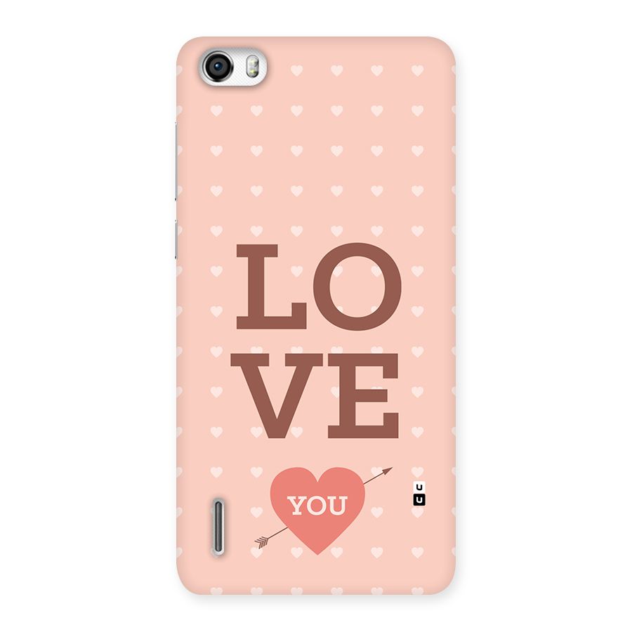 Love You Hearts Back Case for Honor 6