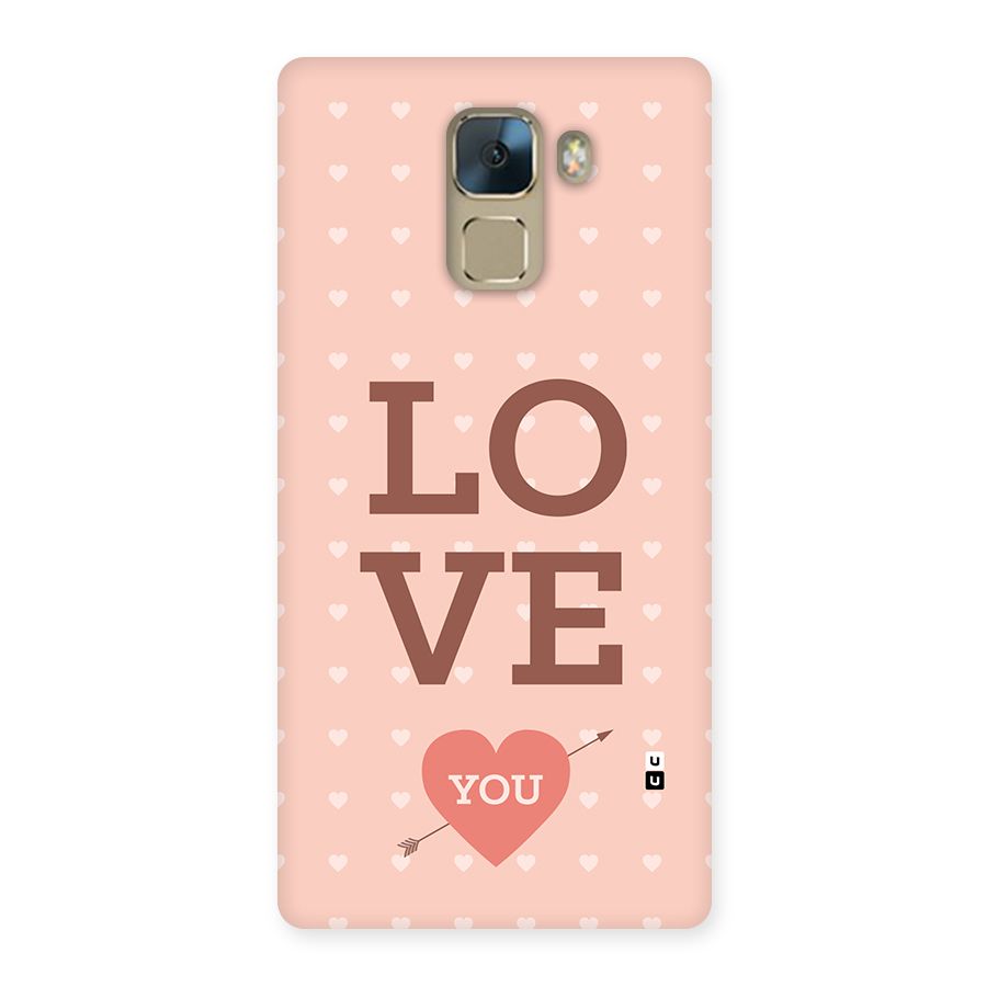 Love You Hearts Back Case for Honor 7