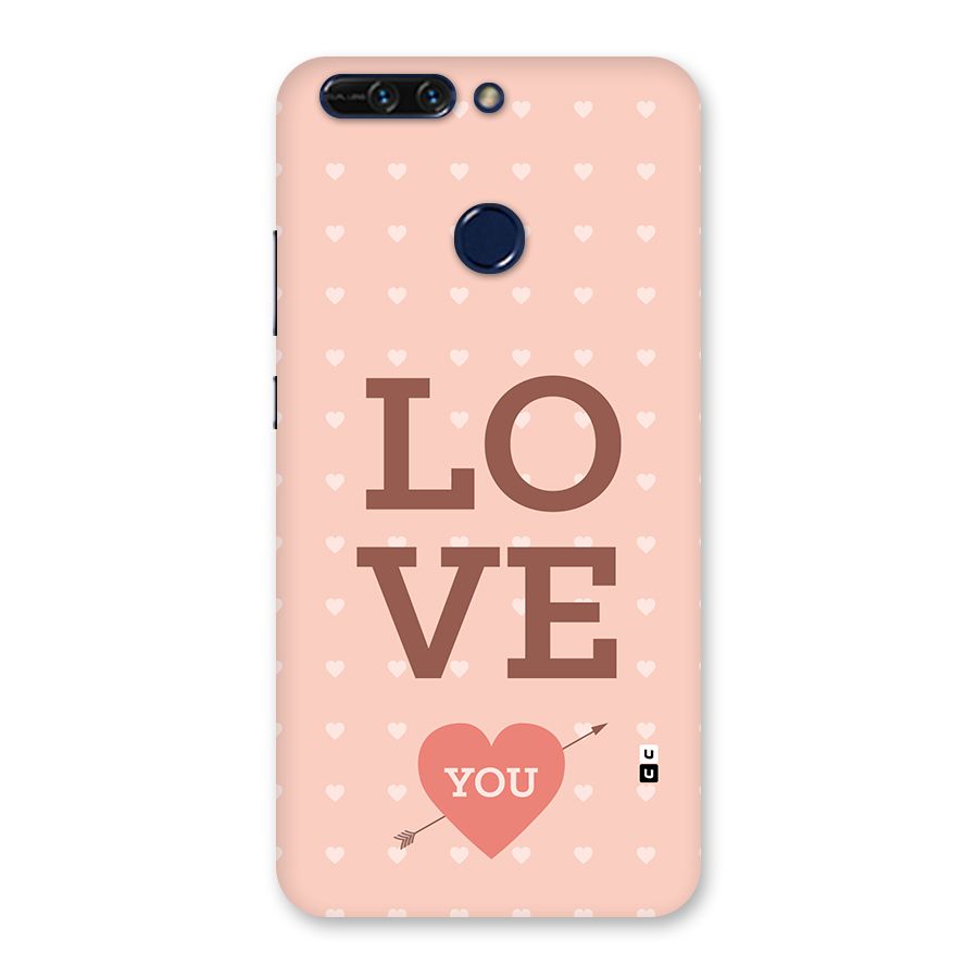 Love You Hearts Back Case for Honor 8 Pro