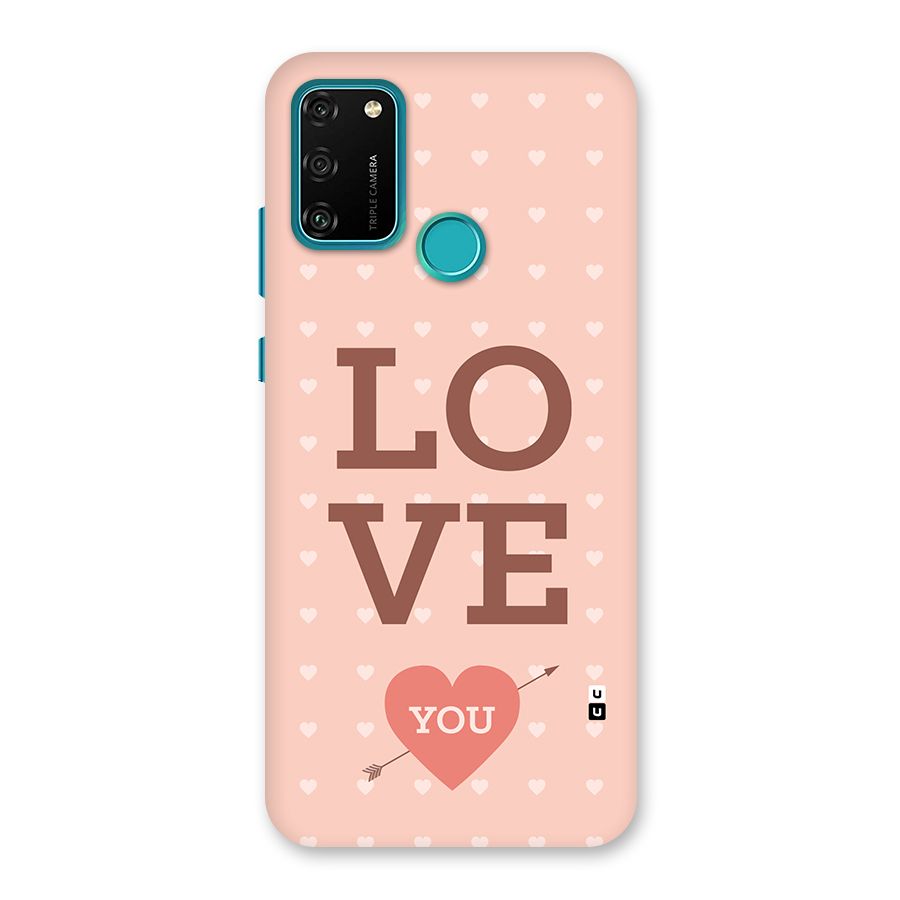 Love You Hearts Back Case for Honor 9A