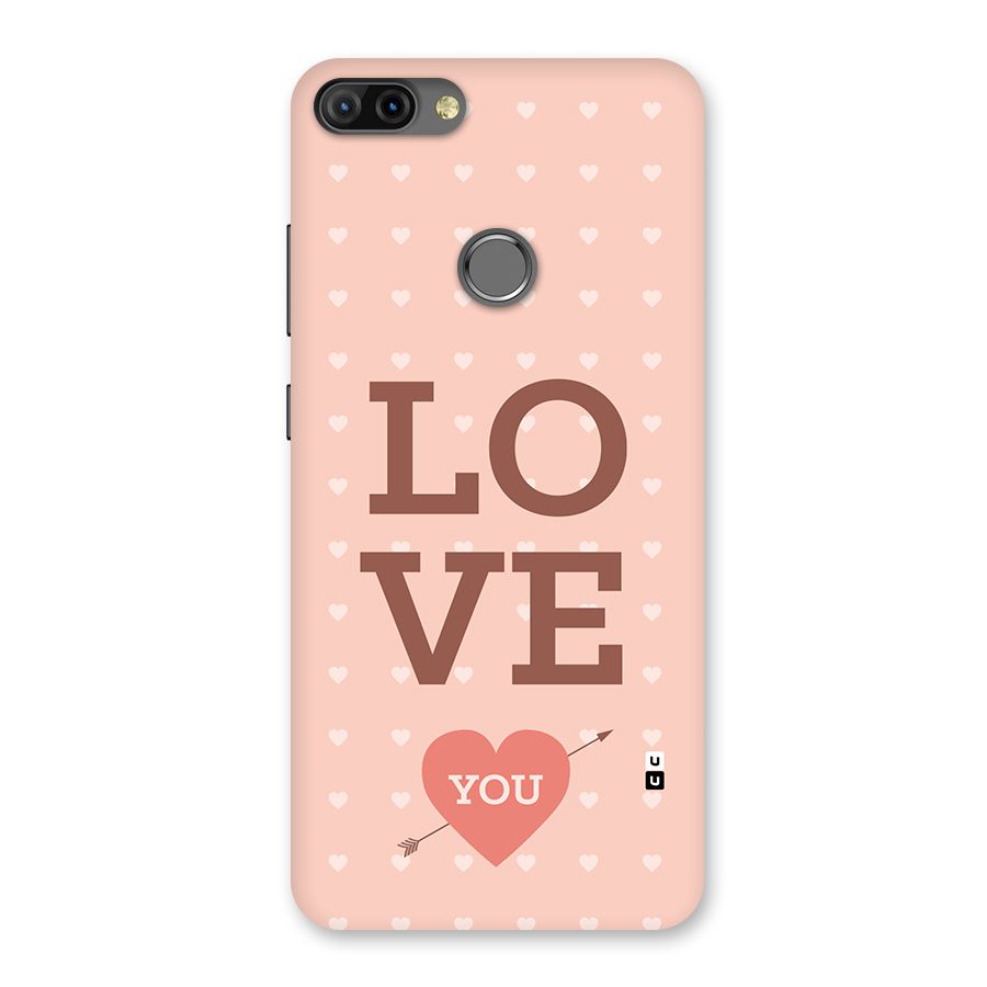 Love You Hearts Back Case for Infinix Hot 6 Pro