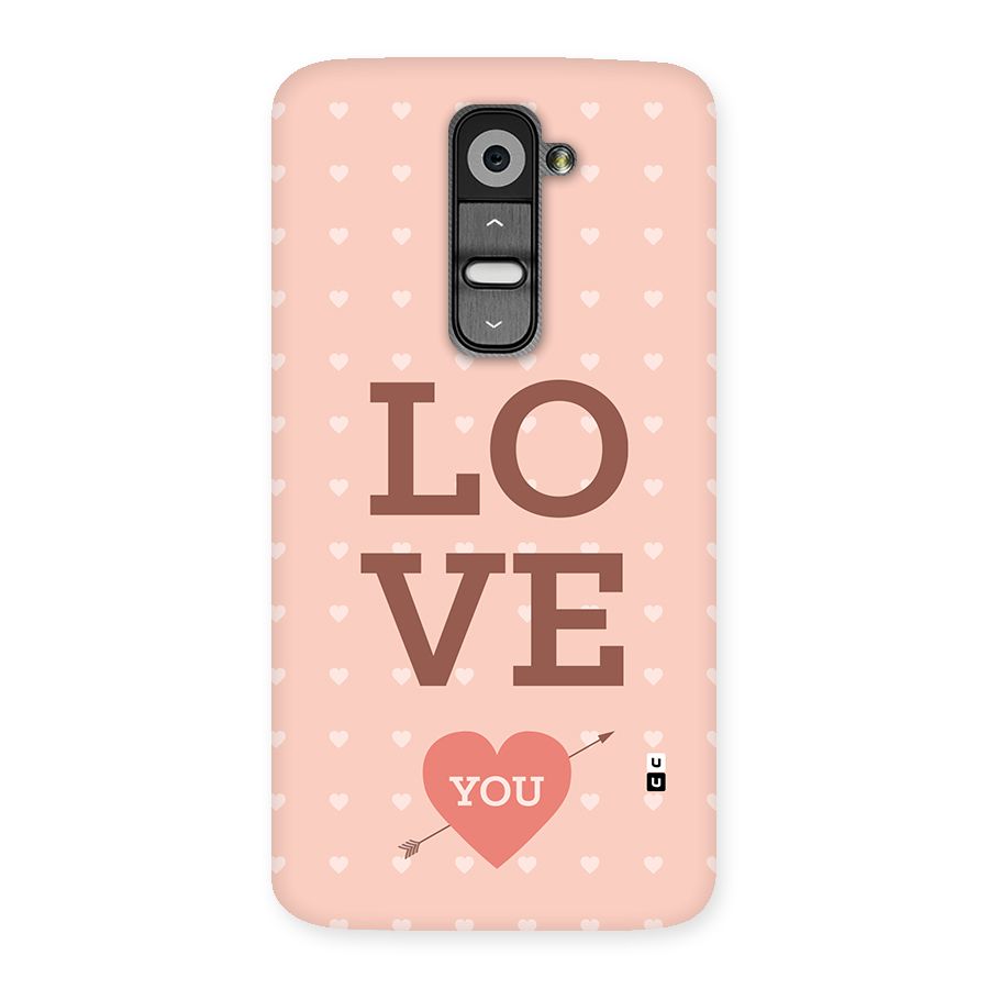 Love You Hearts Back Case for LG G2