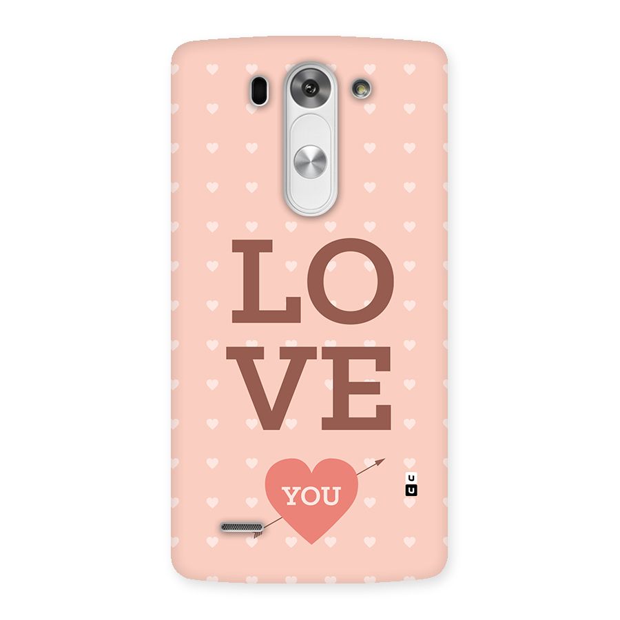 Love You Hearts Back Case for LG G3 Beat