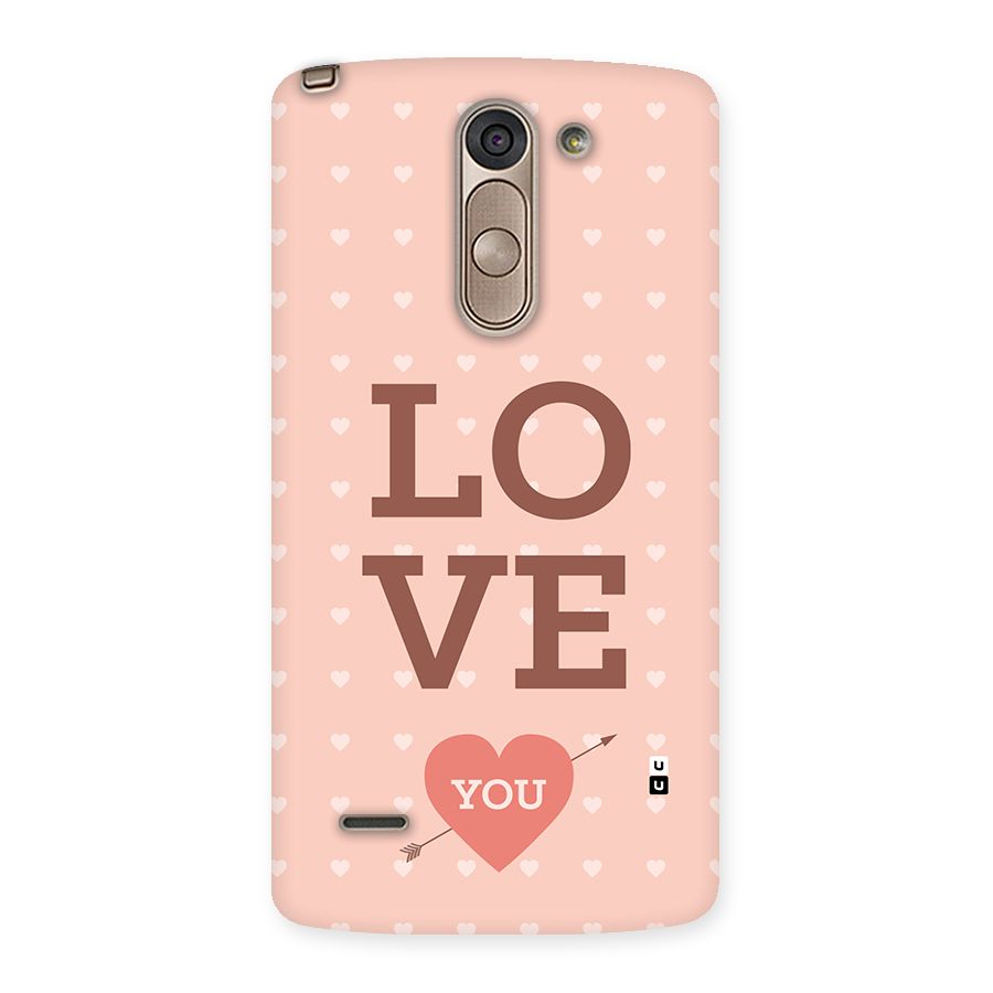 Love You Hearts Back Case for LG G3 Stylus