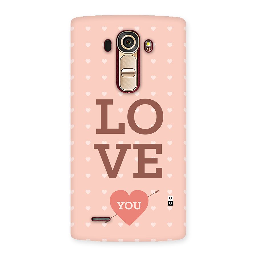 Love You Hearts Back Case for LG G4