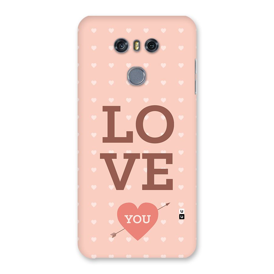 Love You Hearts Back Case for LG G6