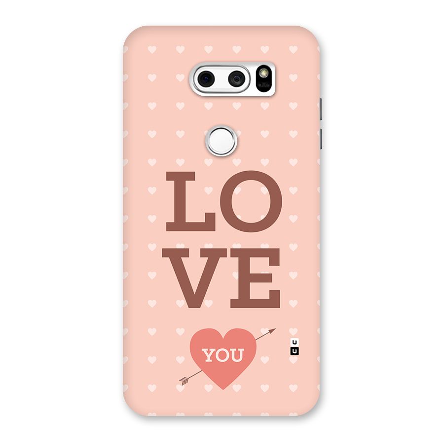 Love You Hearts Back Case for LG V30