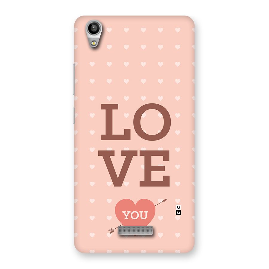 Love You Hearts Back Case for Lava Pixel V1