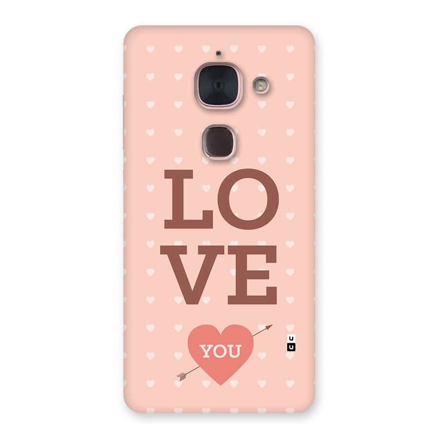 Love You Hearts Back Case for Le Max 2