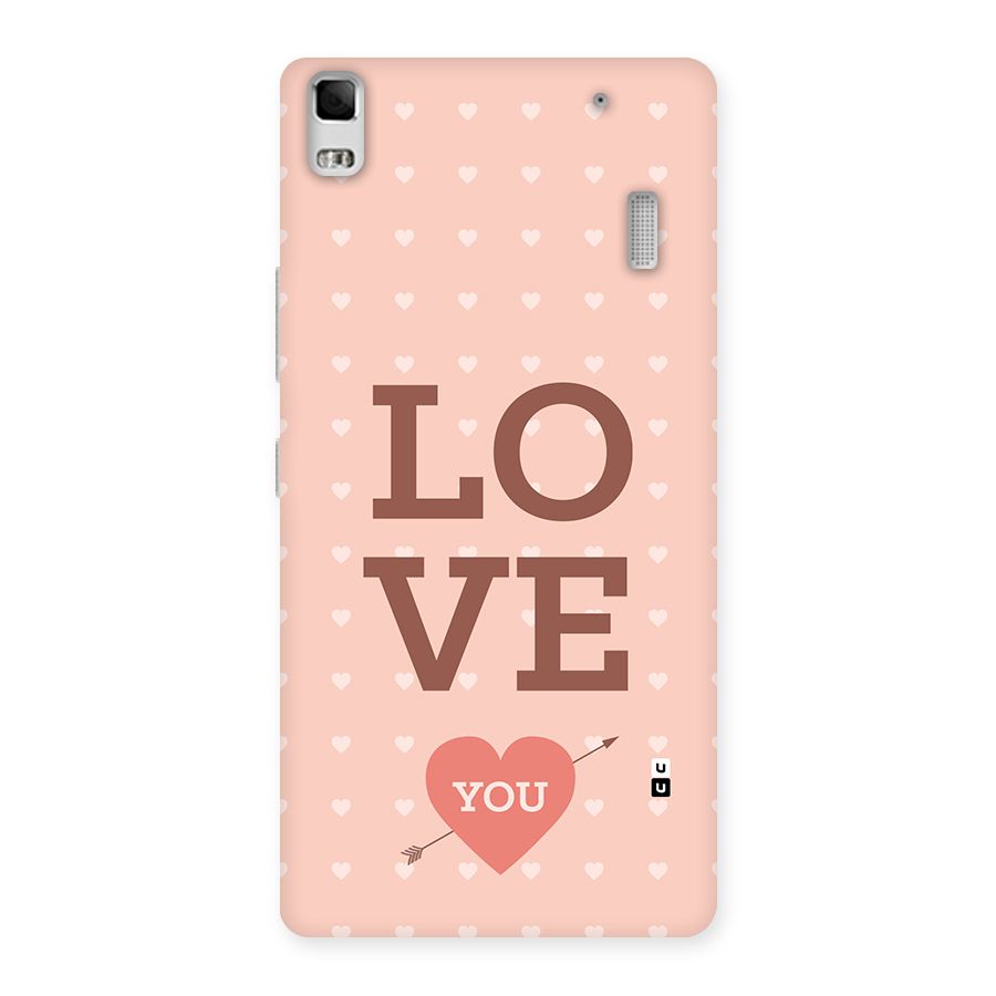 Love You Hearts Back Case for Lenovo A7000