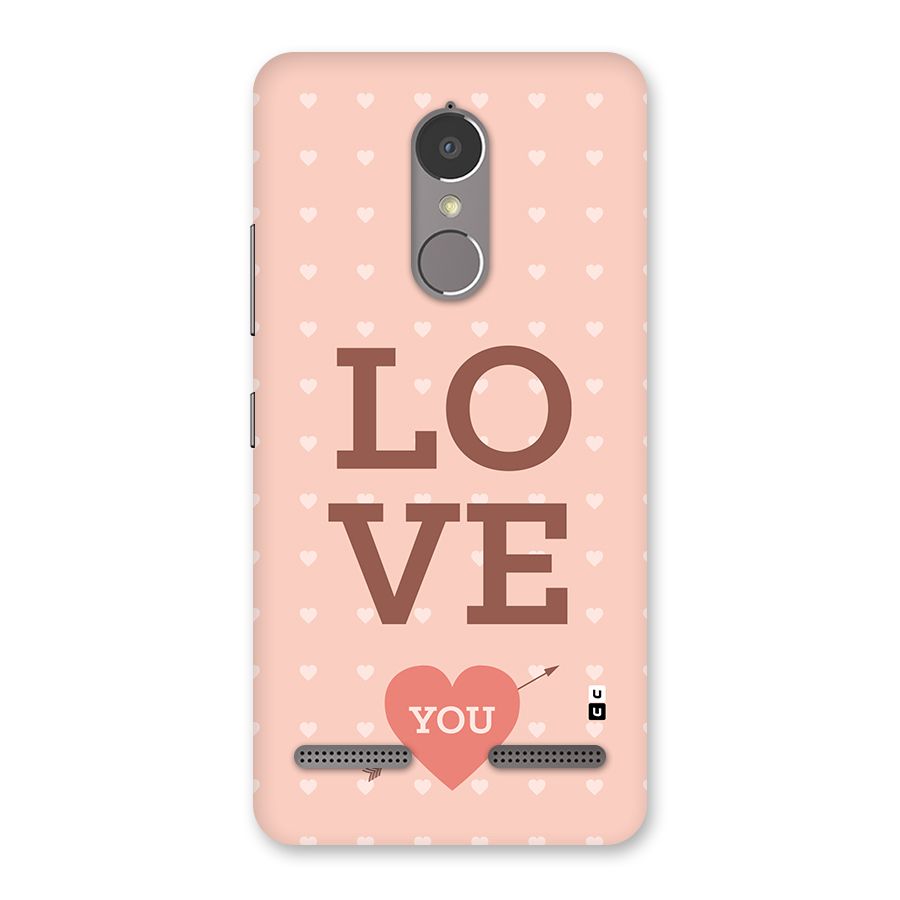 Love You Hearts Back Case for Lenovo K6
