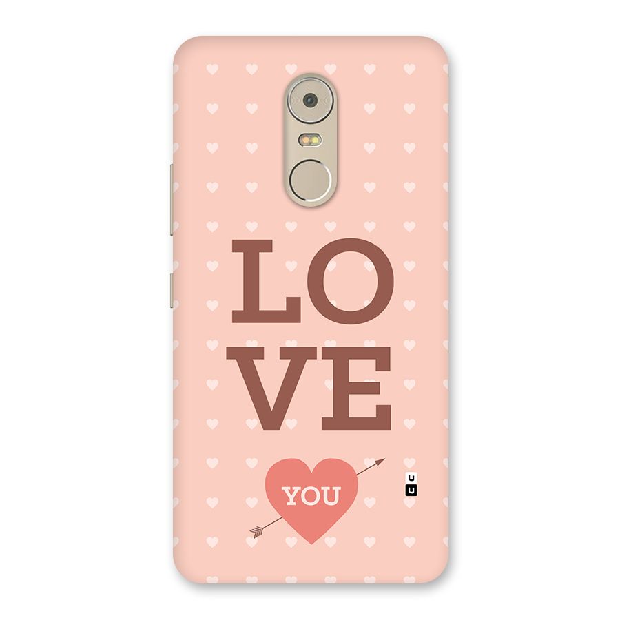 Love You Hearts Back Case for Lenovo K6 Note
