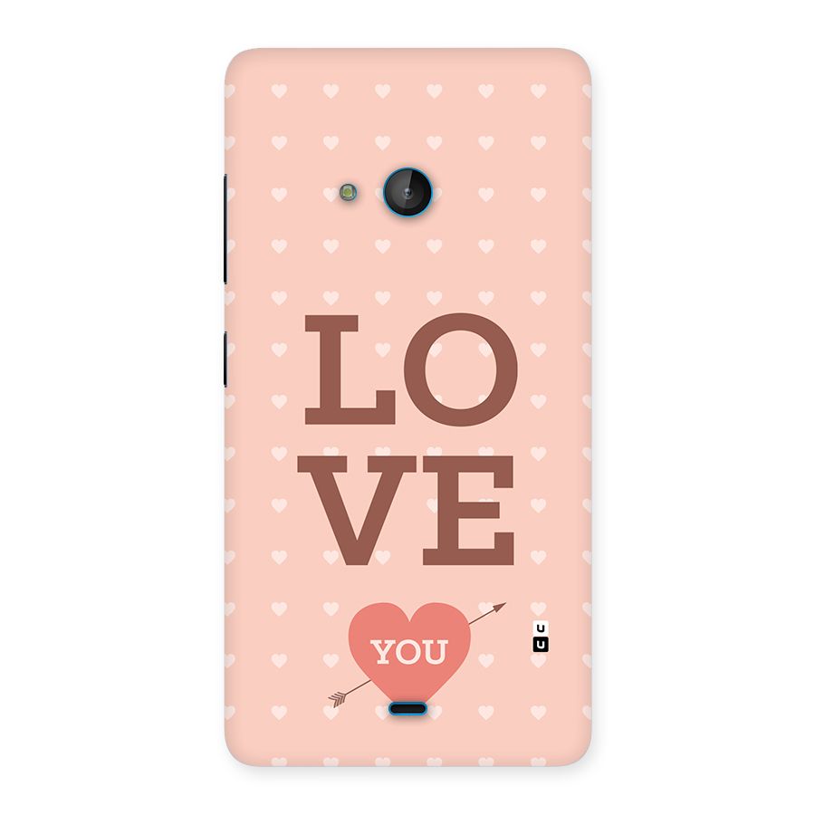 Love You Hearts Back Case for Lumia 540