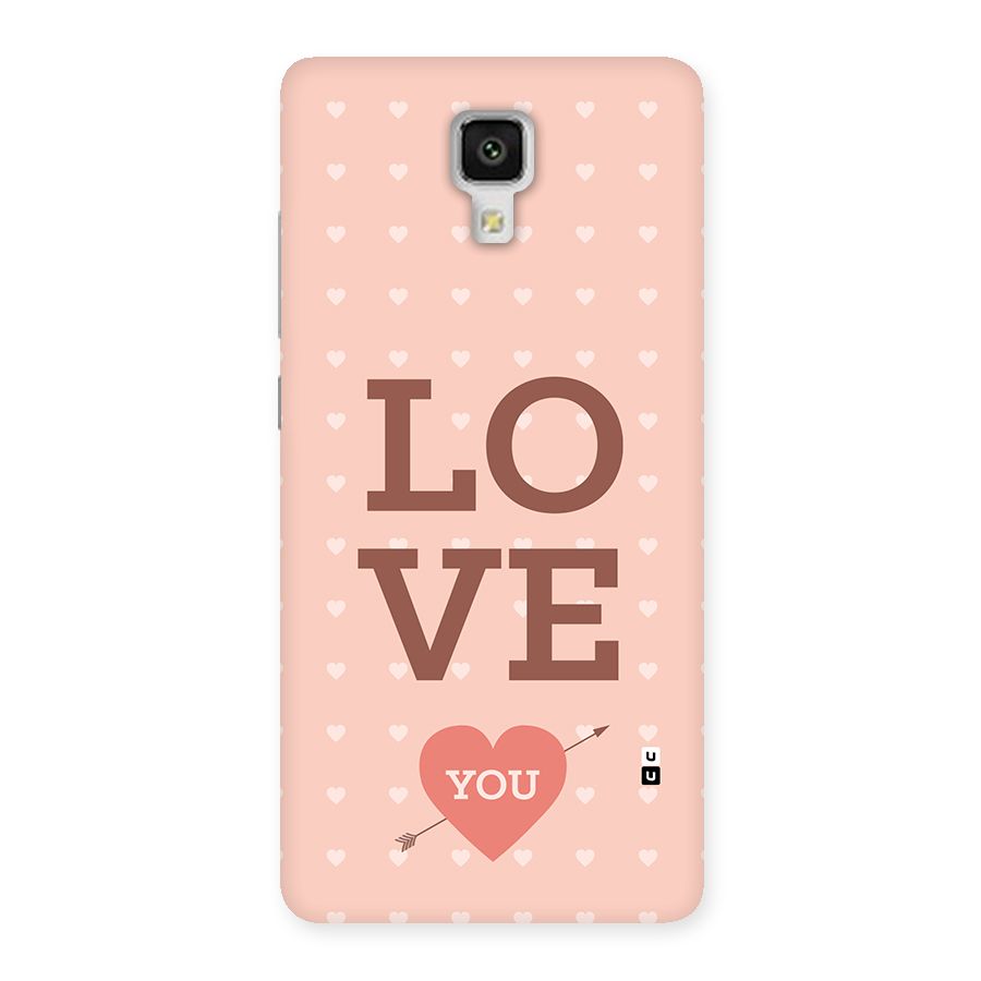 Love You Hearts Back Case for Mi4