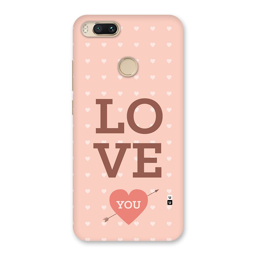 Love You Hearts Back Case for Mi A1