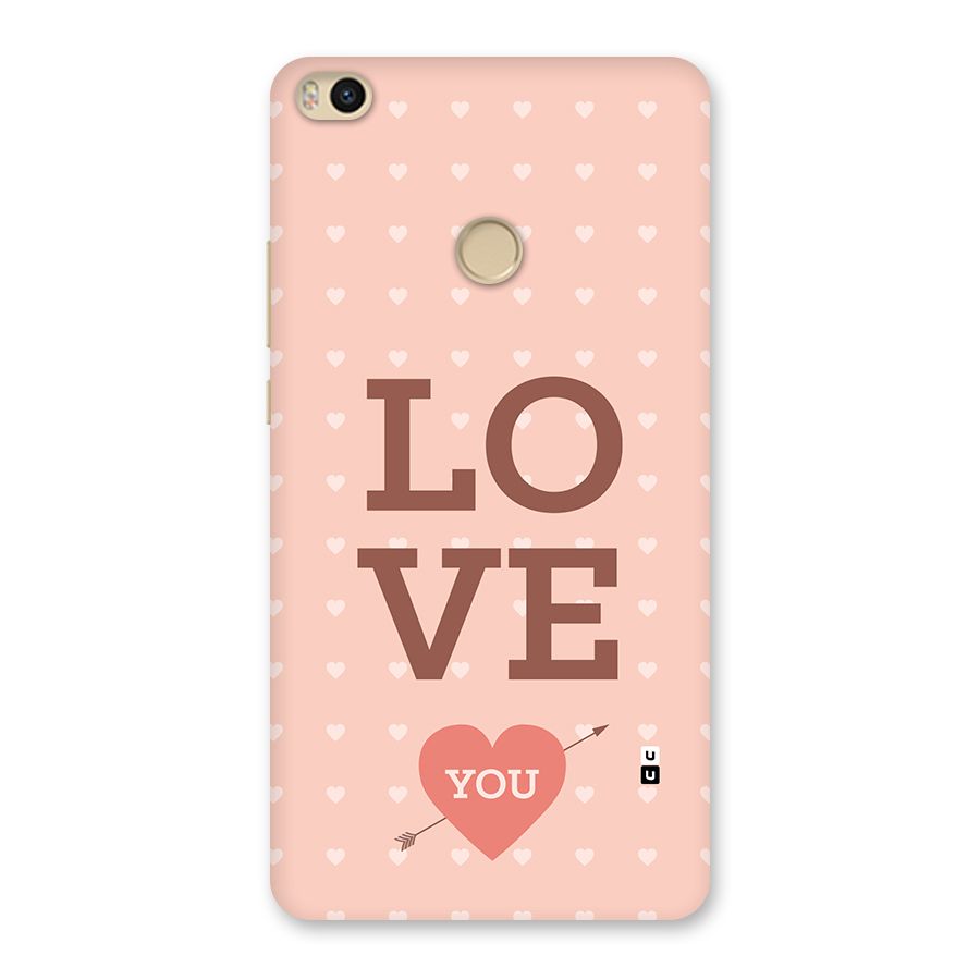 Love You Hearts Back Case for Mi Max 2