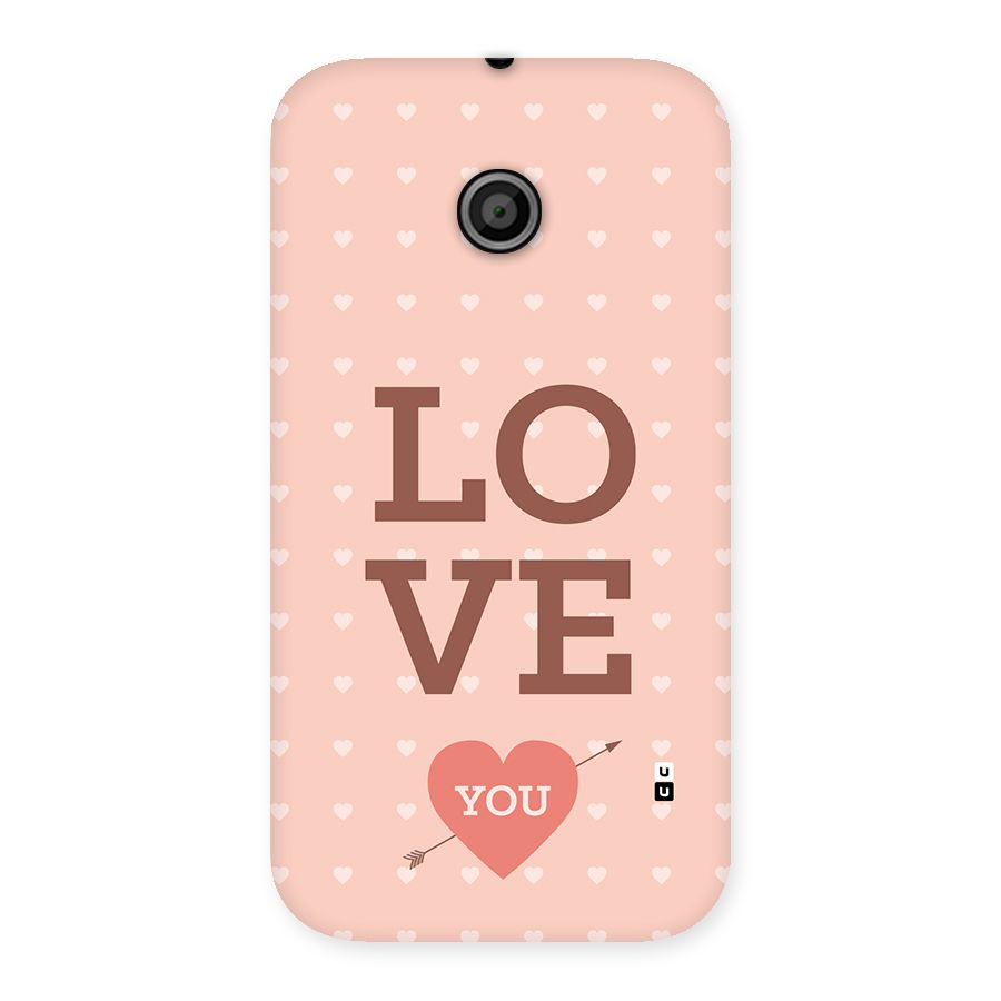 Love You Hearts Back Case for Moto E