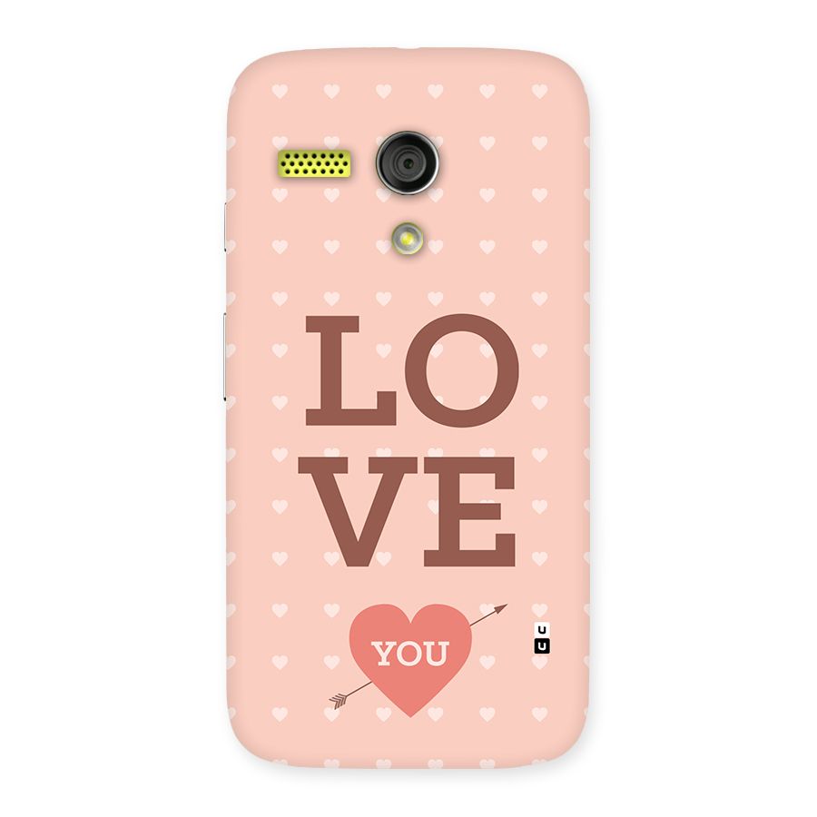 Love You Hearts Back Case for Moto G